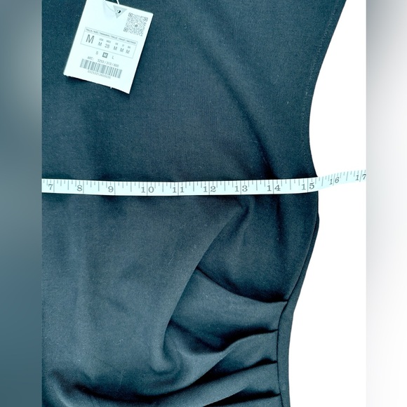 ZARA RUCHED INTERLOCK TOP M - Picture 7 of 7
